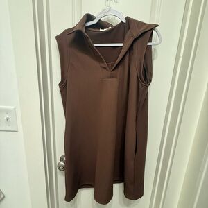 Sleeveless Brown dress